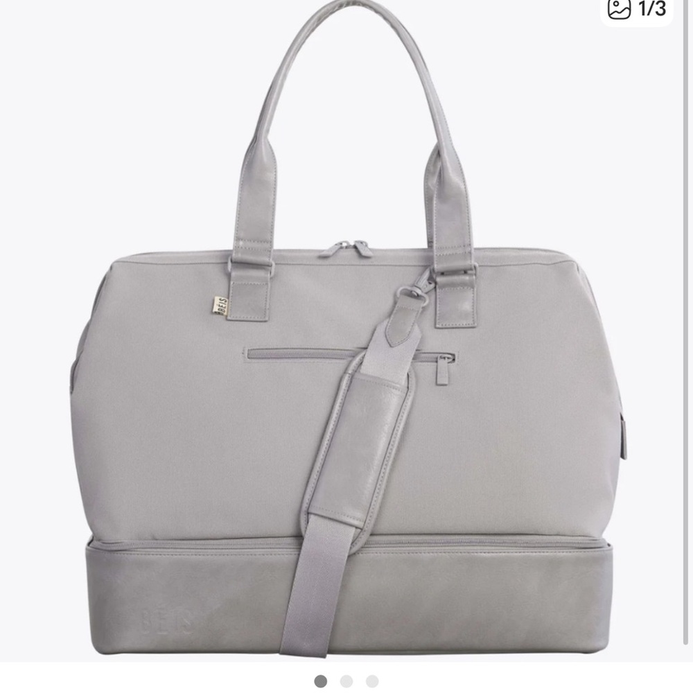 BEIS Gray Duffel Bag